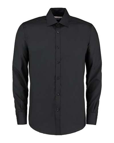 Kustom Kit Slim Fit Long-Sleeve Business Shirt