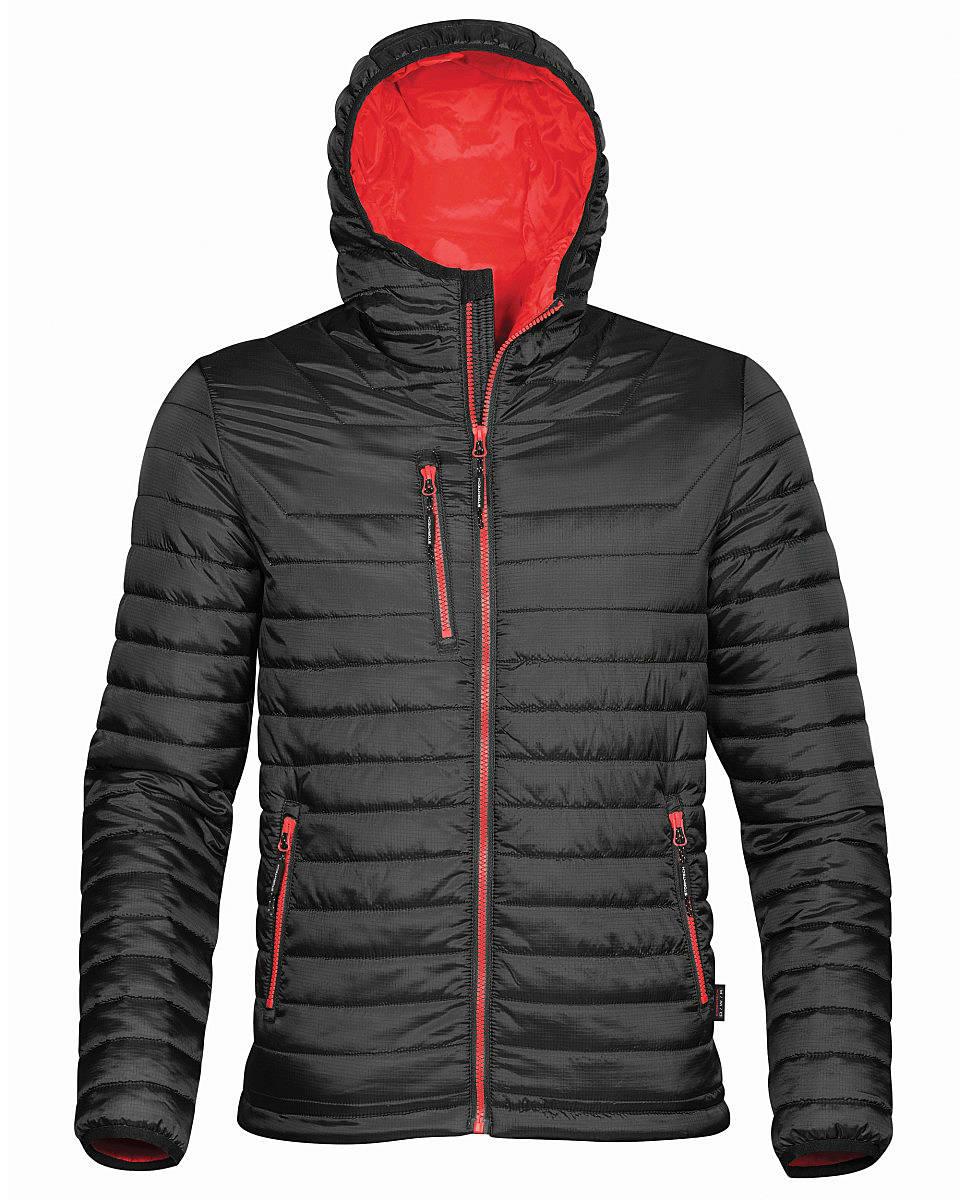 Stormtech Mens Gravity Thermal Jacket in Black / True Red (Product Code: AFP-1)