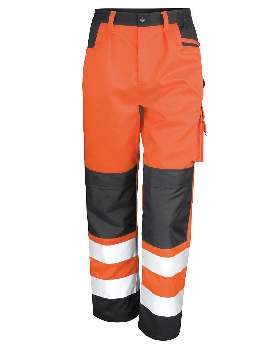 Result Safeguard Cargo Trousers in Hi-Viz Orange (Product Code: R327X)