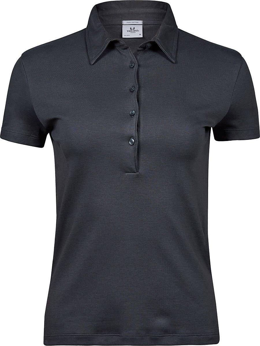 dark grey polo shirt womens