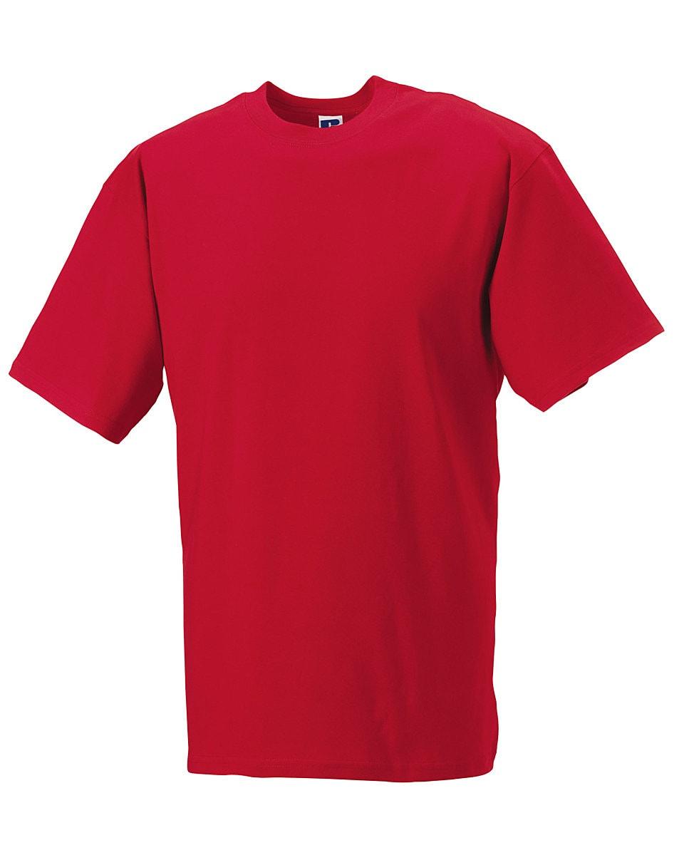 Russell Mens Classic Heavyweight T-Shirt in Classic Red (Product Code: 215M)