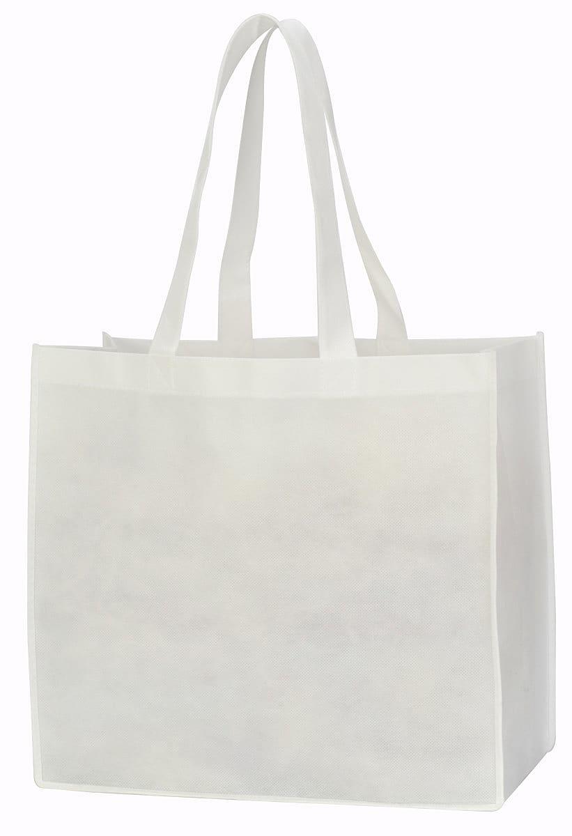 Shugon Lyon Non-Woven Shopper in White (Product Code: SH4120)