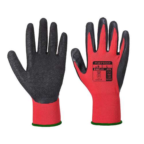 Portwest Flex Grip Latex Gloves - A174