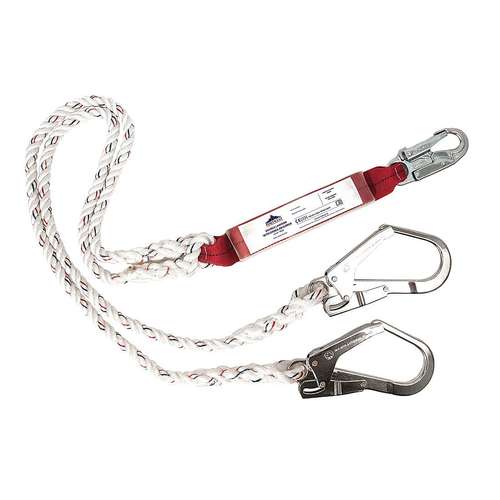 Portwest Double Lanyard with Shock Absorber - FP25