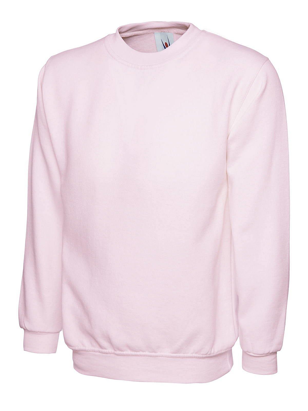 Uneek 300GSM Classic Sweatshirt in Pink (Product Code: UC203)