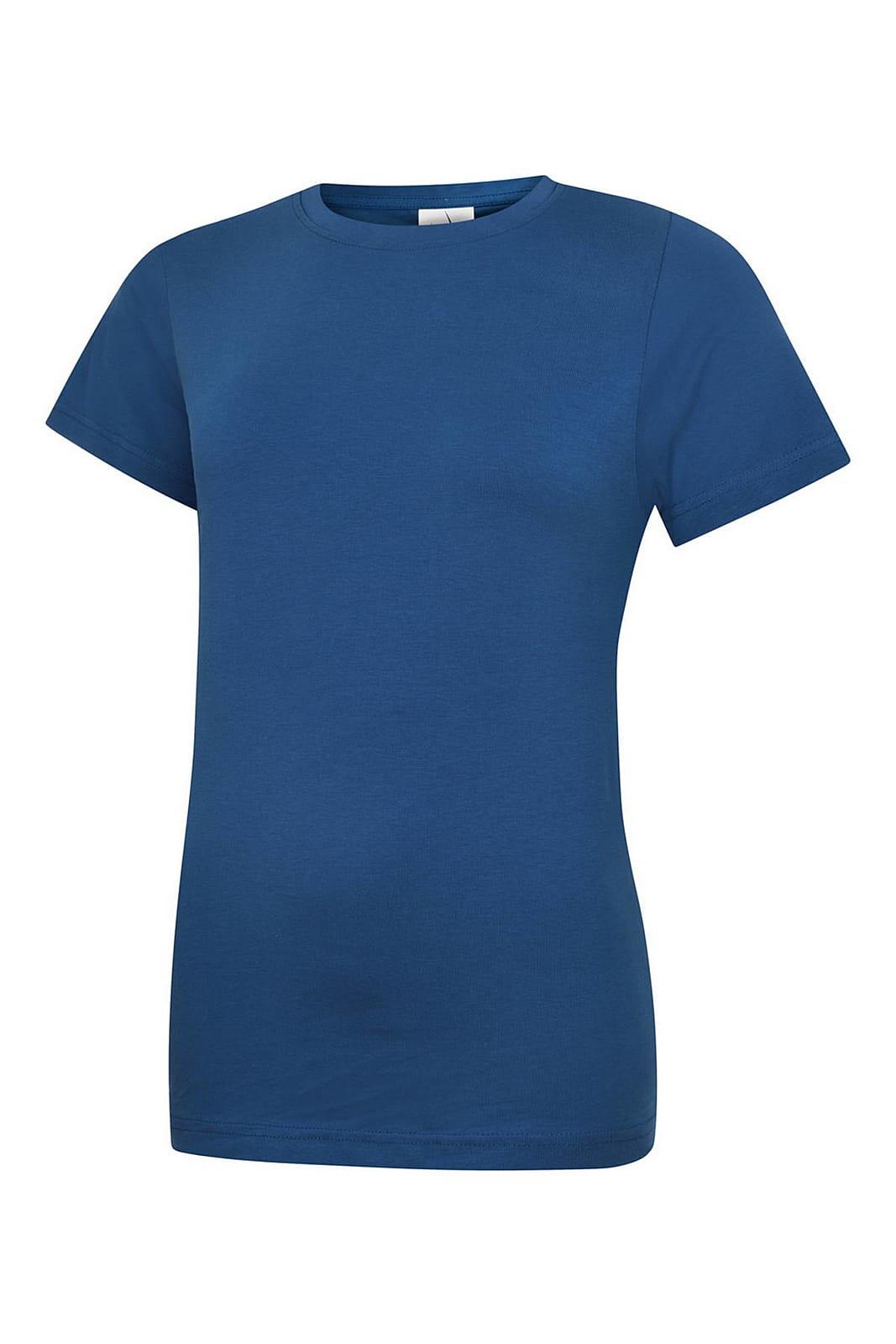 Uneek Womens Classic Crew Neck T-Shirt in Royal Blue (Product Code: UC318)