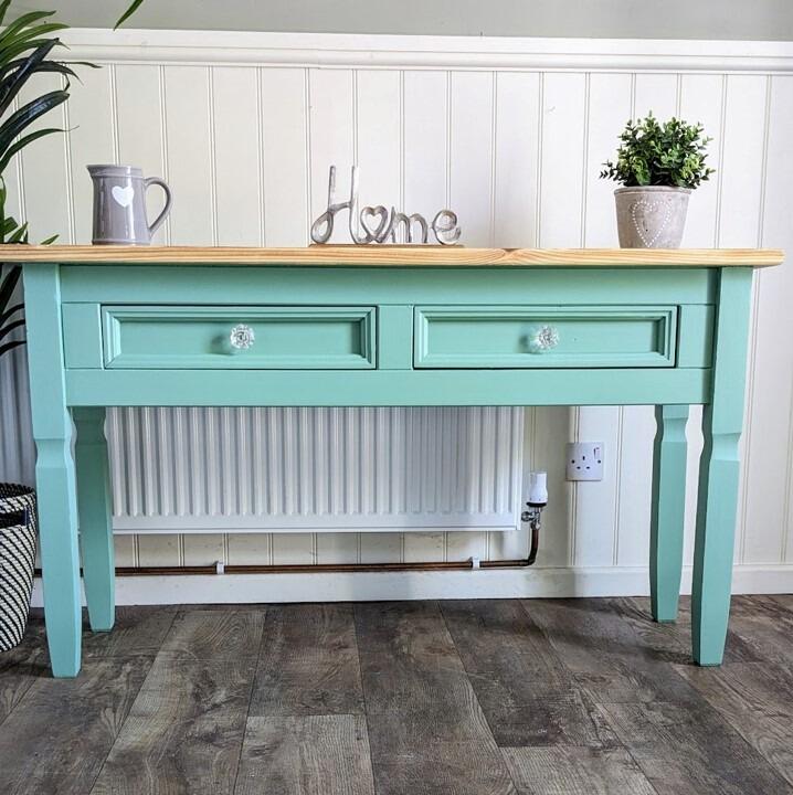 Green Console Table