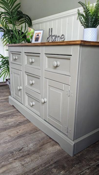upcycled sideboard