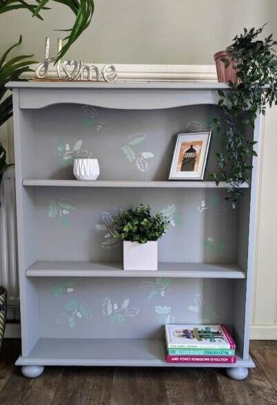 Grey Painted Bookcase