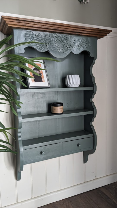 upcycled delph shelf