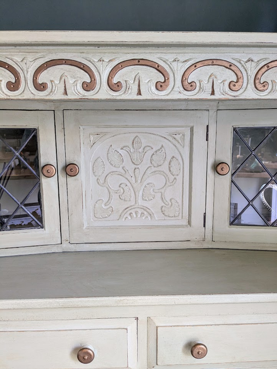 sage green painted sideboard