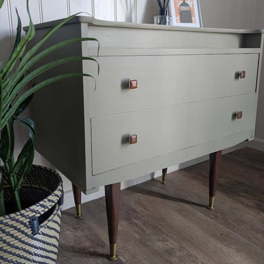 upcycled mid century drawers