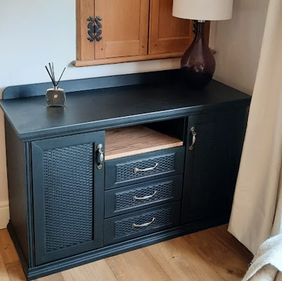 Emerald black furniture paint