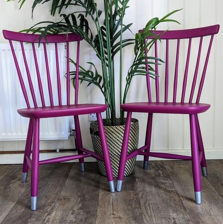 Pink Upcycled Dining Chairs Kitchen Dining Reduce. Reuse. Refurbish