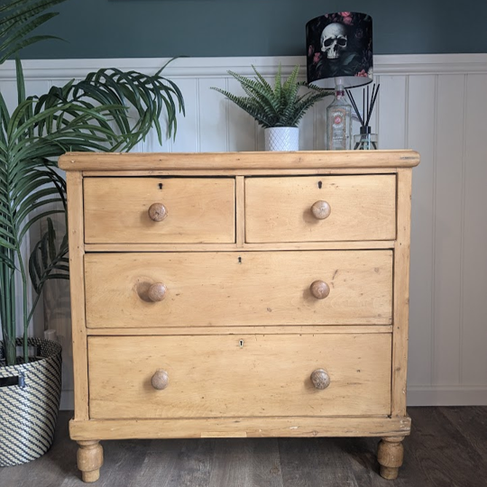 antique pine chest of drawers