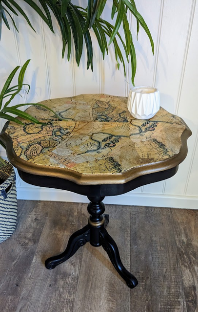 Upcycled living room and hallway tables