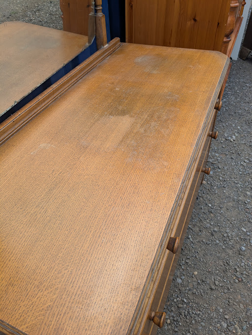dressing table with mirror