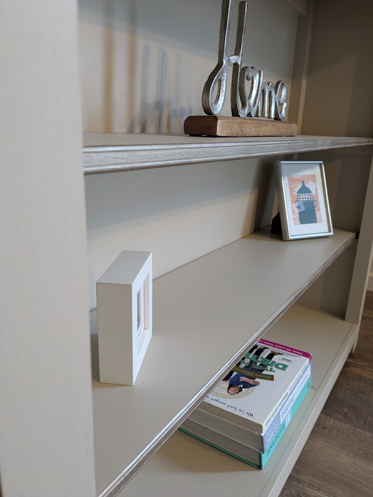 vintage painted bookcase