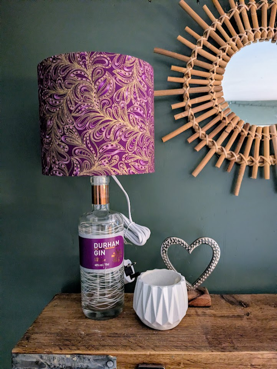 durham gin bottle lamp