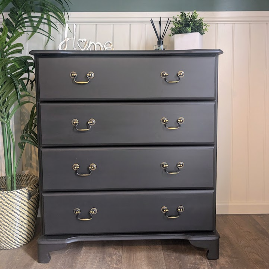 black chest of drawers