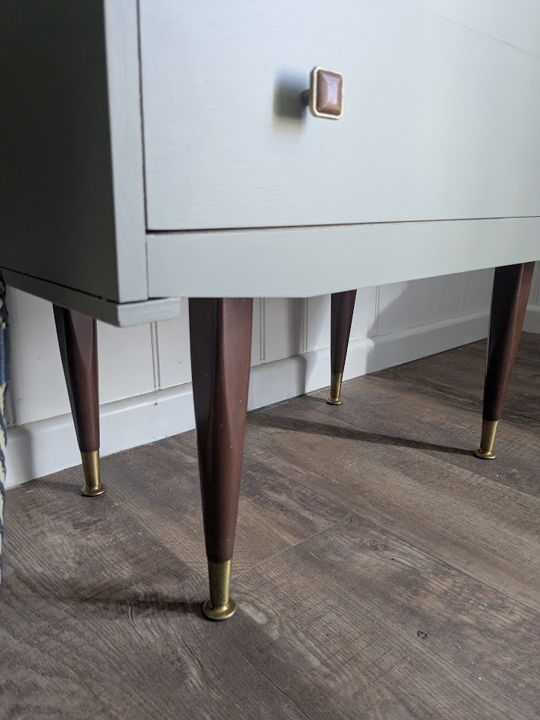mid century green drawers