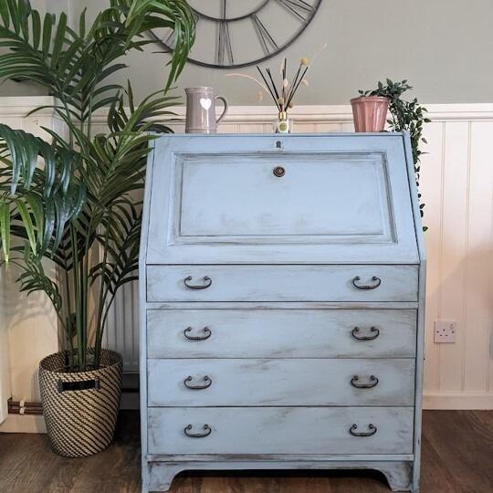 Blue on sale secretary desk