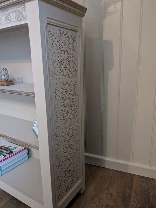 taupe bookcase