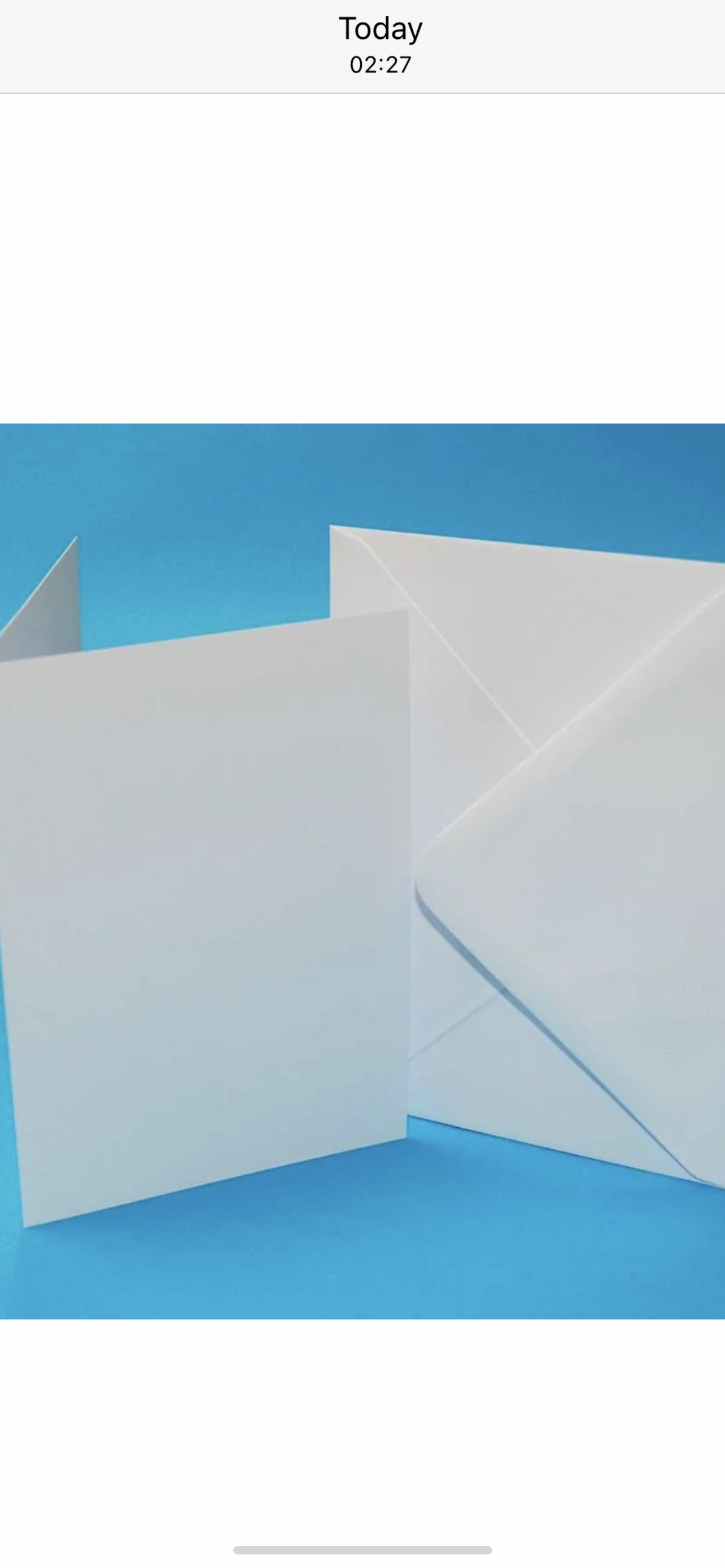 Cards & Envelopes 5 x 7 Inch White 50 Pack