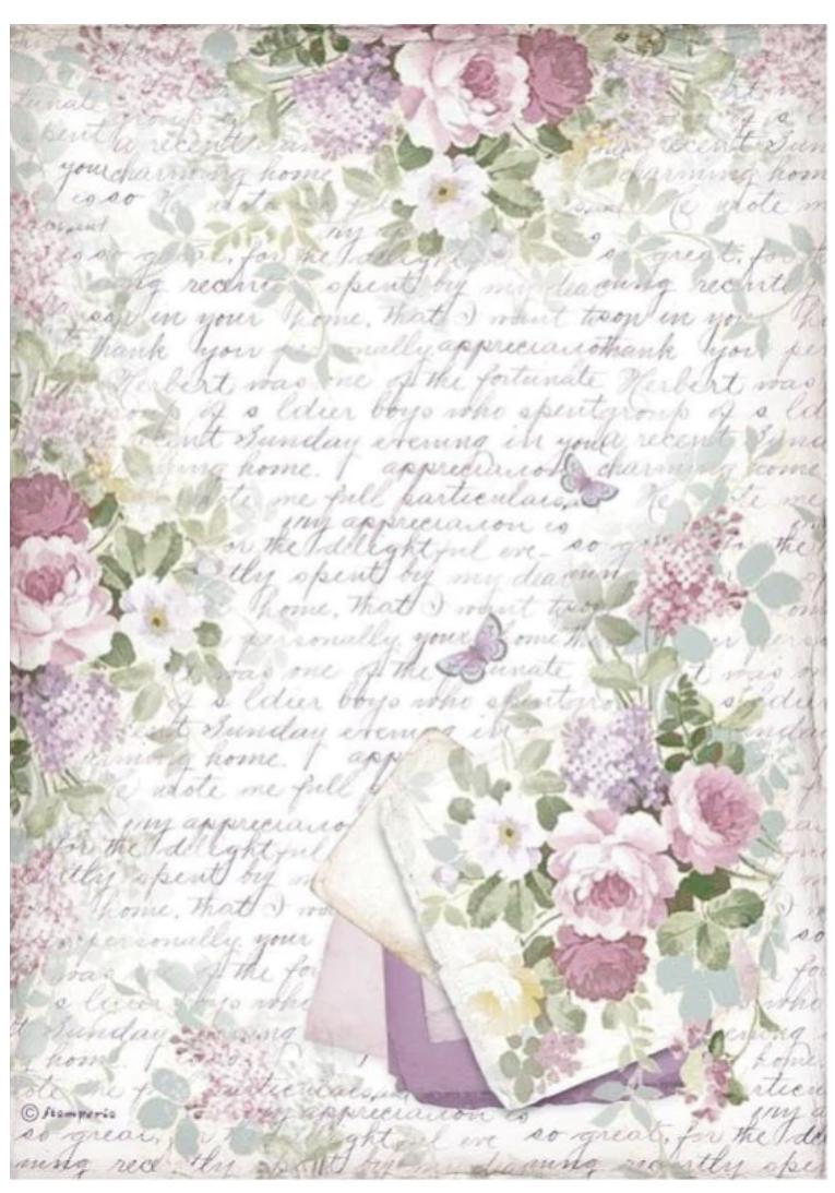 Docrafts Papermania Botanicals A4 DECOUPAGE Pack Misto Rose 