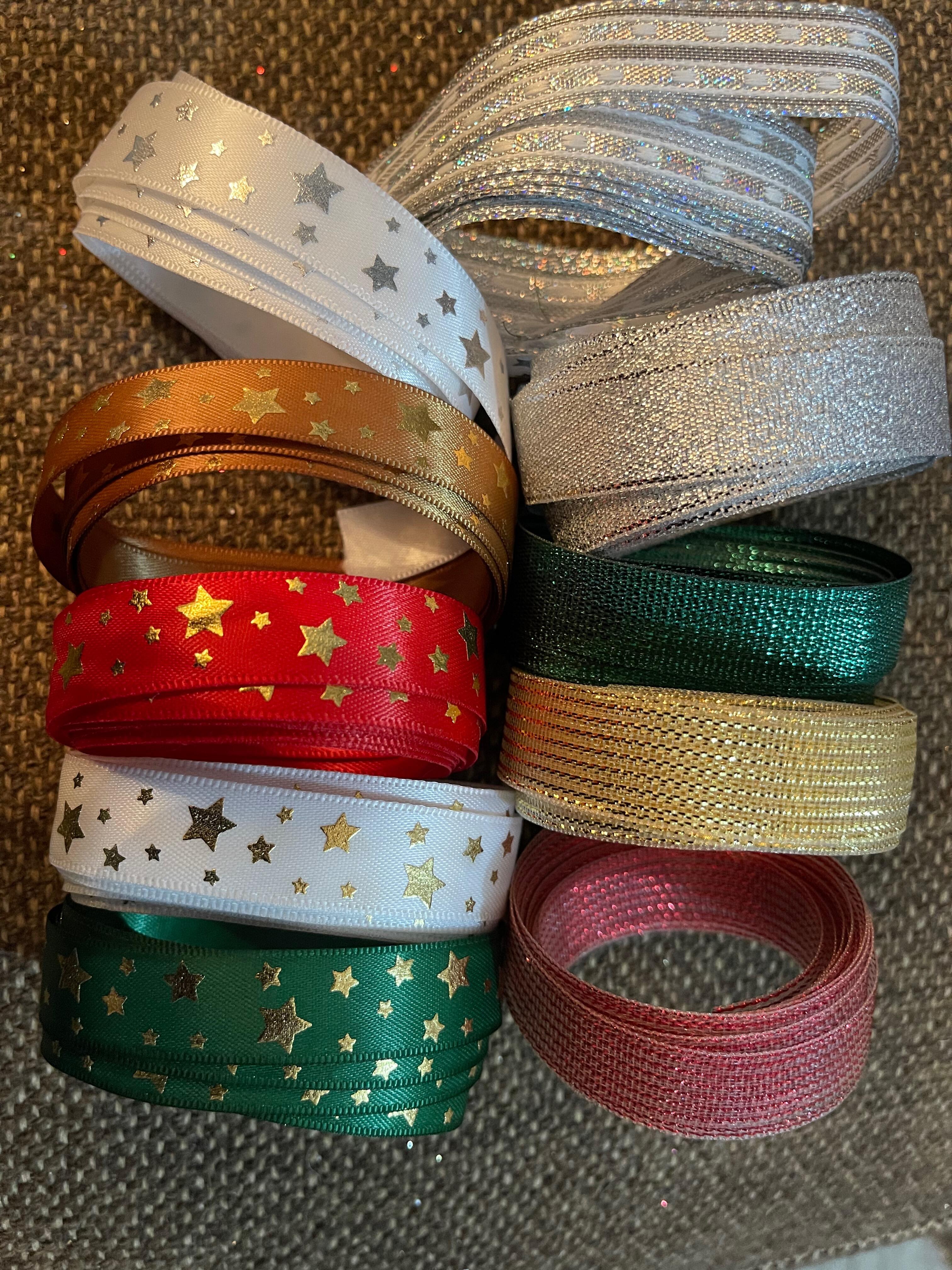 METALLIC RIBBON SET 15mm wide x 20 yards