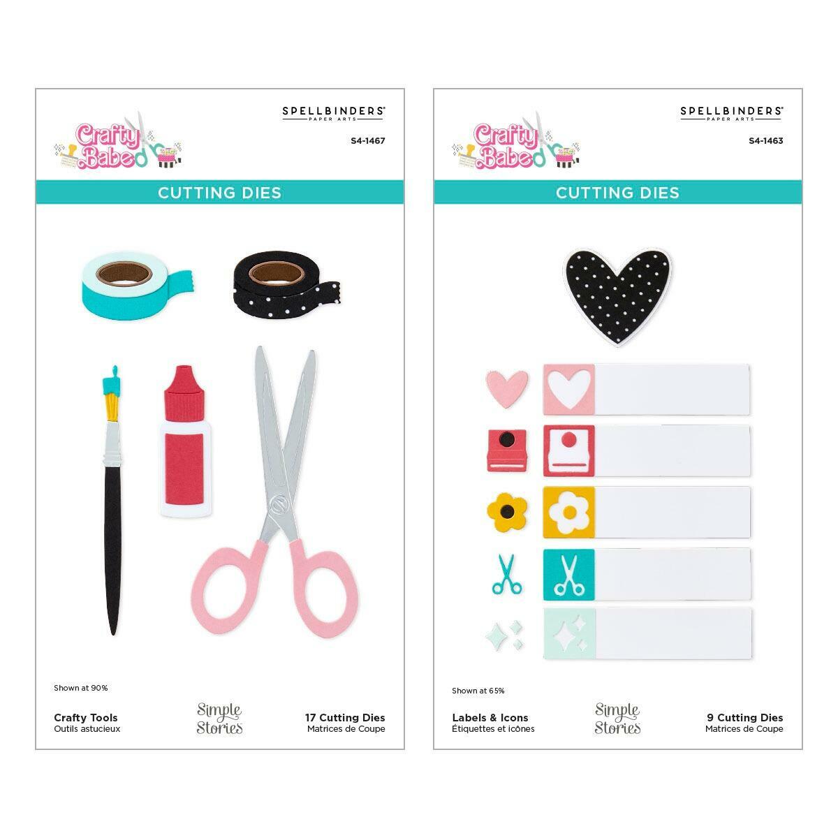 Spellbinders - Crafty Babe Die Bundle with Simple Stories