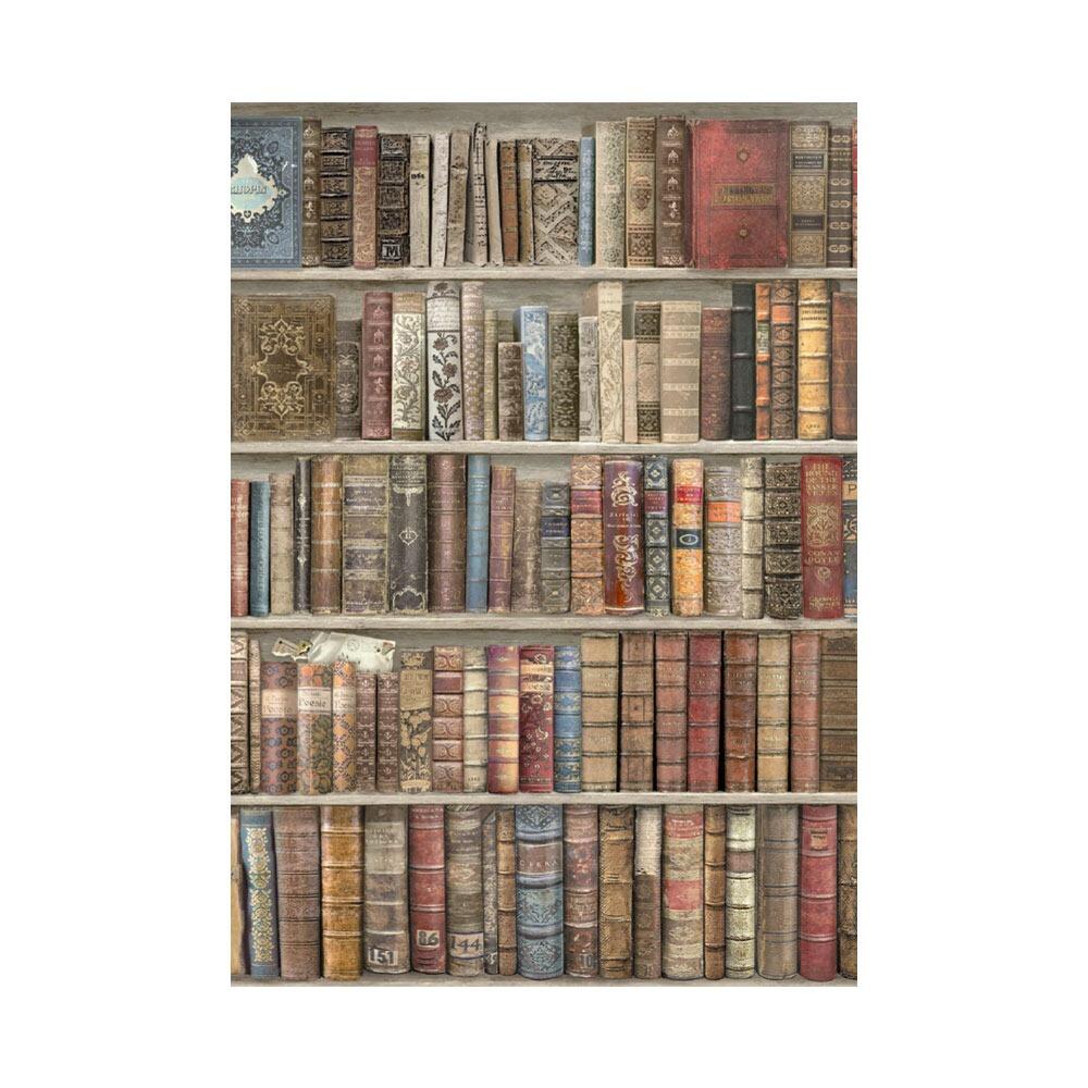 Stamperia Wooden Shapes A5-Vintage Library