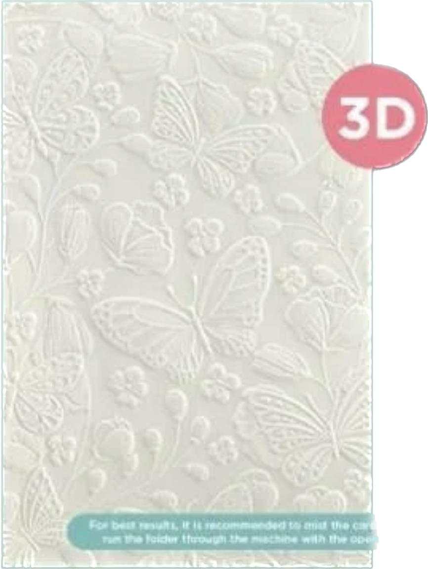 SPELLBINDERS- BEAUTIFUL BUTTERFLIES 3D EMBOSSING FOLDER FROM THE ...