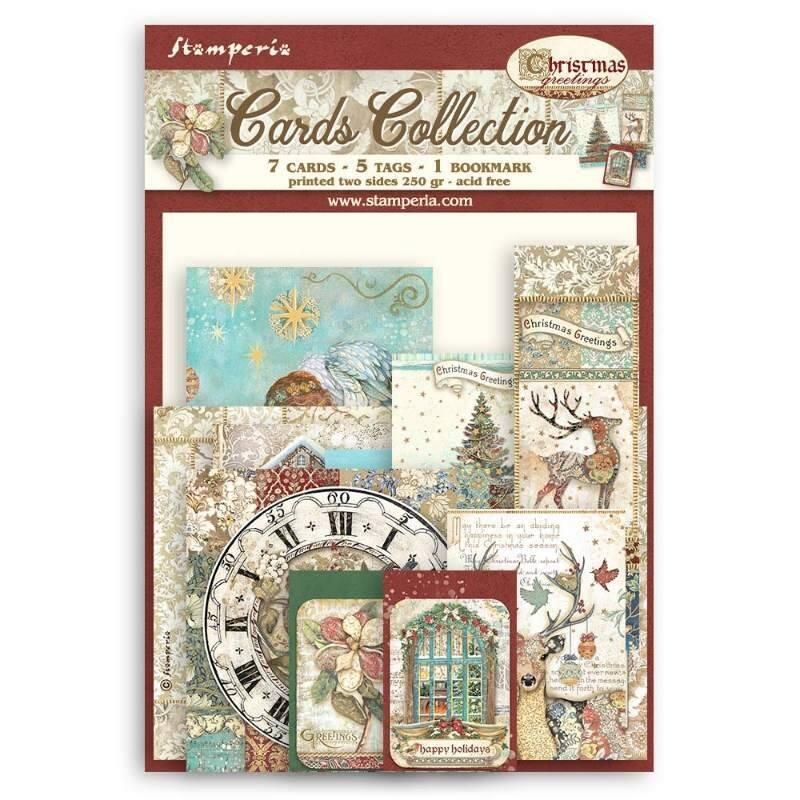 NEW Stamperia Christmas Greetings 12 x 12 Paper Pad SBBL137
