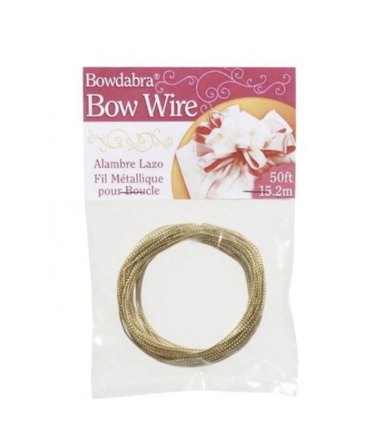 Bowdabra Bow Maker Wire (50 Feet) - GOLD (BOW3030)