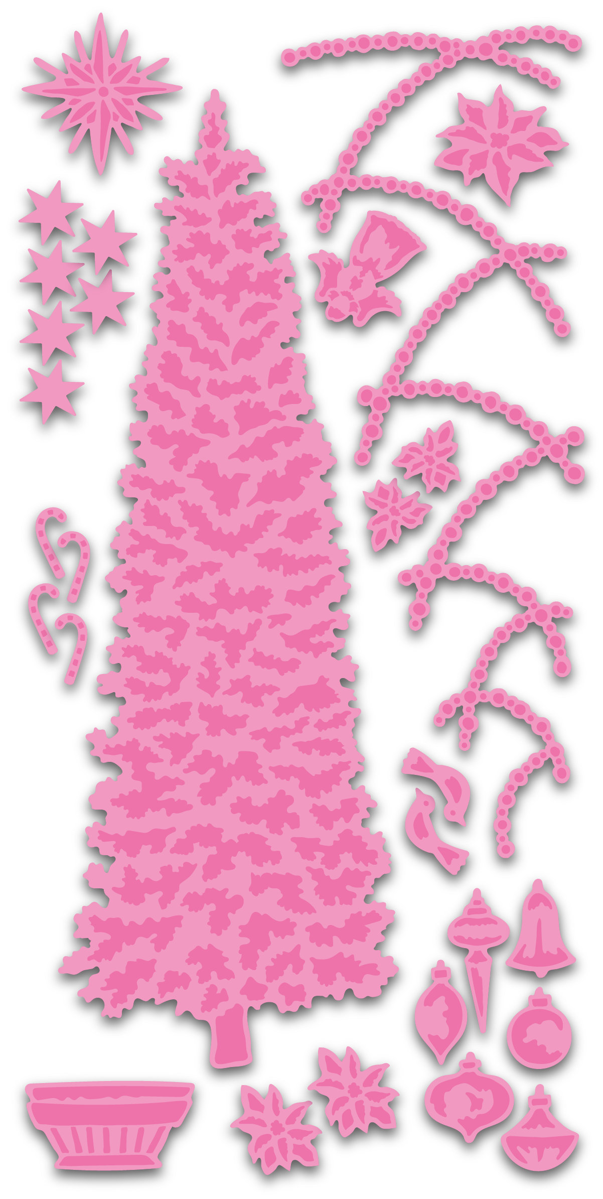 Magical Christmas SLIM TREE die set