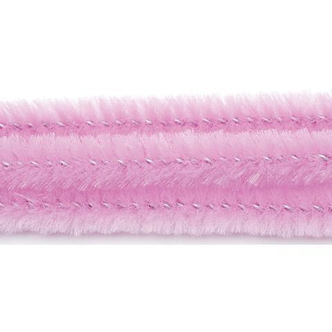 25 x Chenille Stems / Pipe Cleaners - PINK
