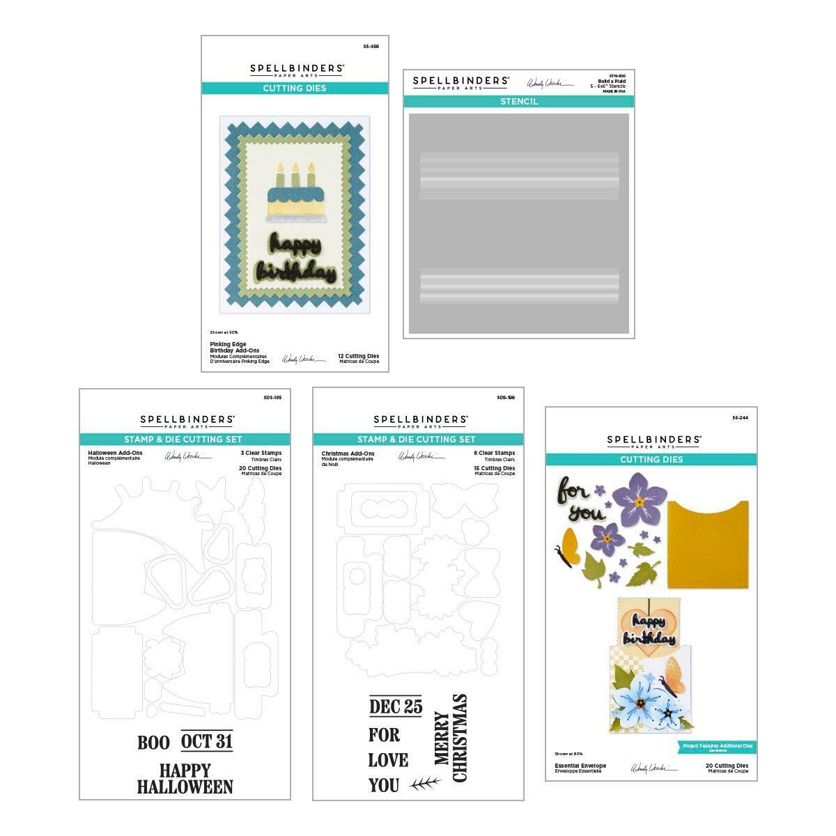 Spellbinders Fustelle vintage incise floreali dalla collezione