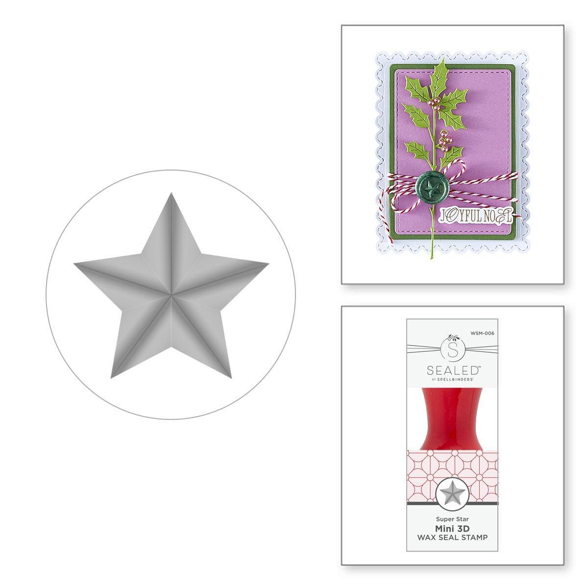 Spellbinders - Super Star Mini 3D Wax Seal from the Holiday Magic ...