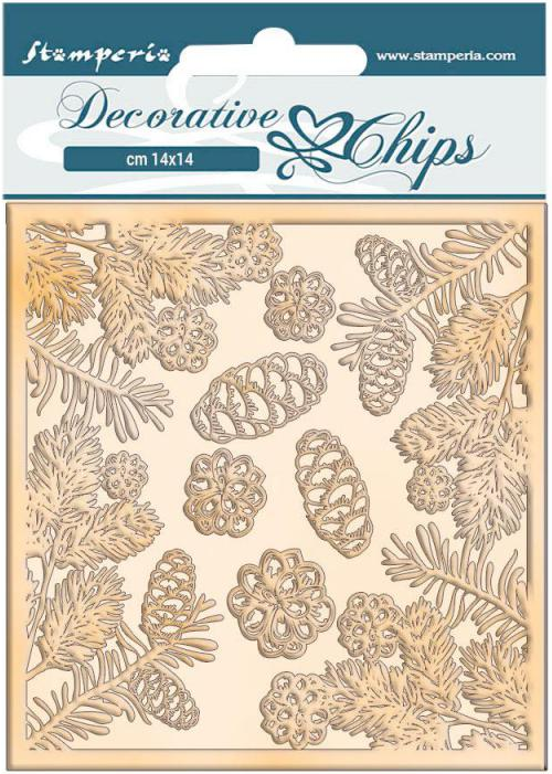 Stamperia Blue Dream Collection Decorative Chips Dream Shells