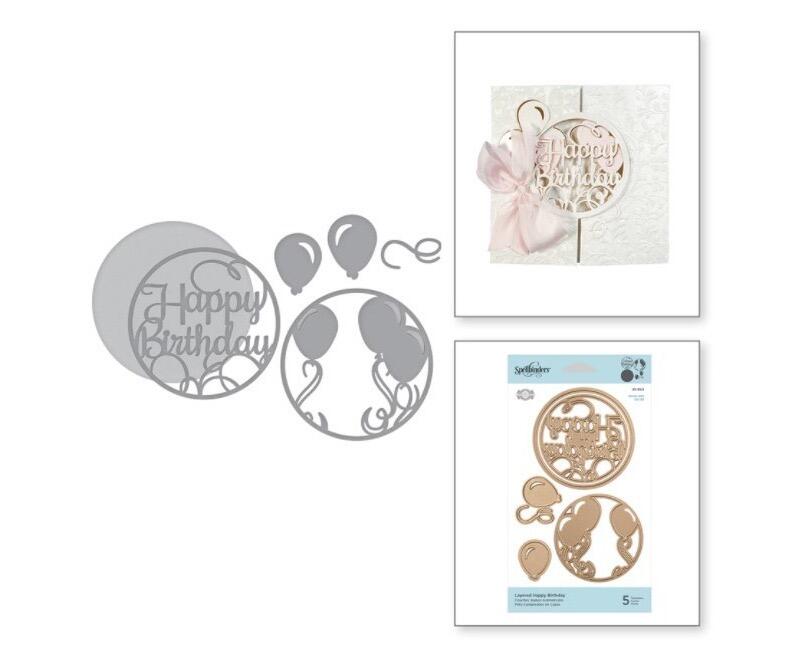 Spellbinders Layered Happy Birthday