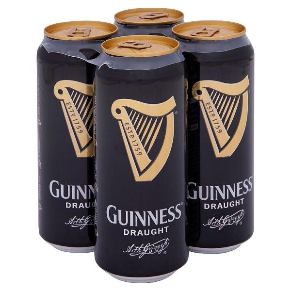 Guinness Draught Stout Beer 4 x 440ml Can