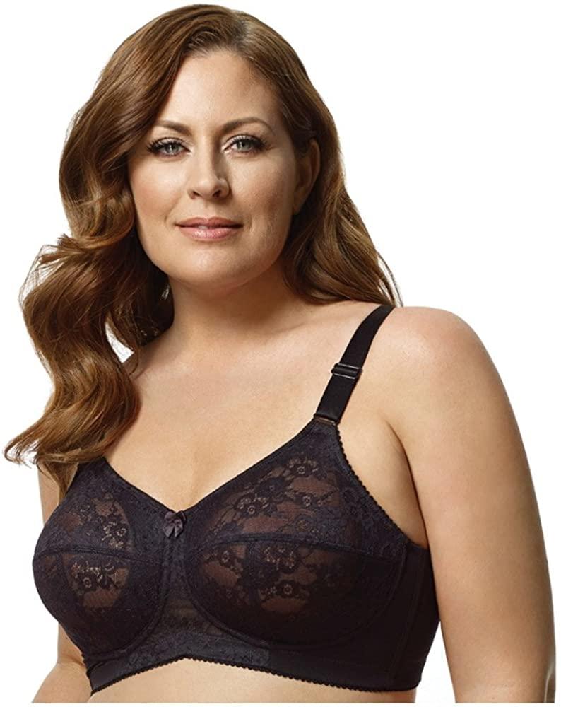 Black Full Coverage Lace Soft Cup Bra