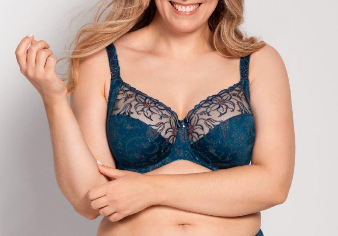 Oriental Blue Zoe Underwired Bra up to G cup