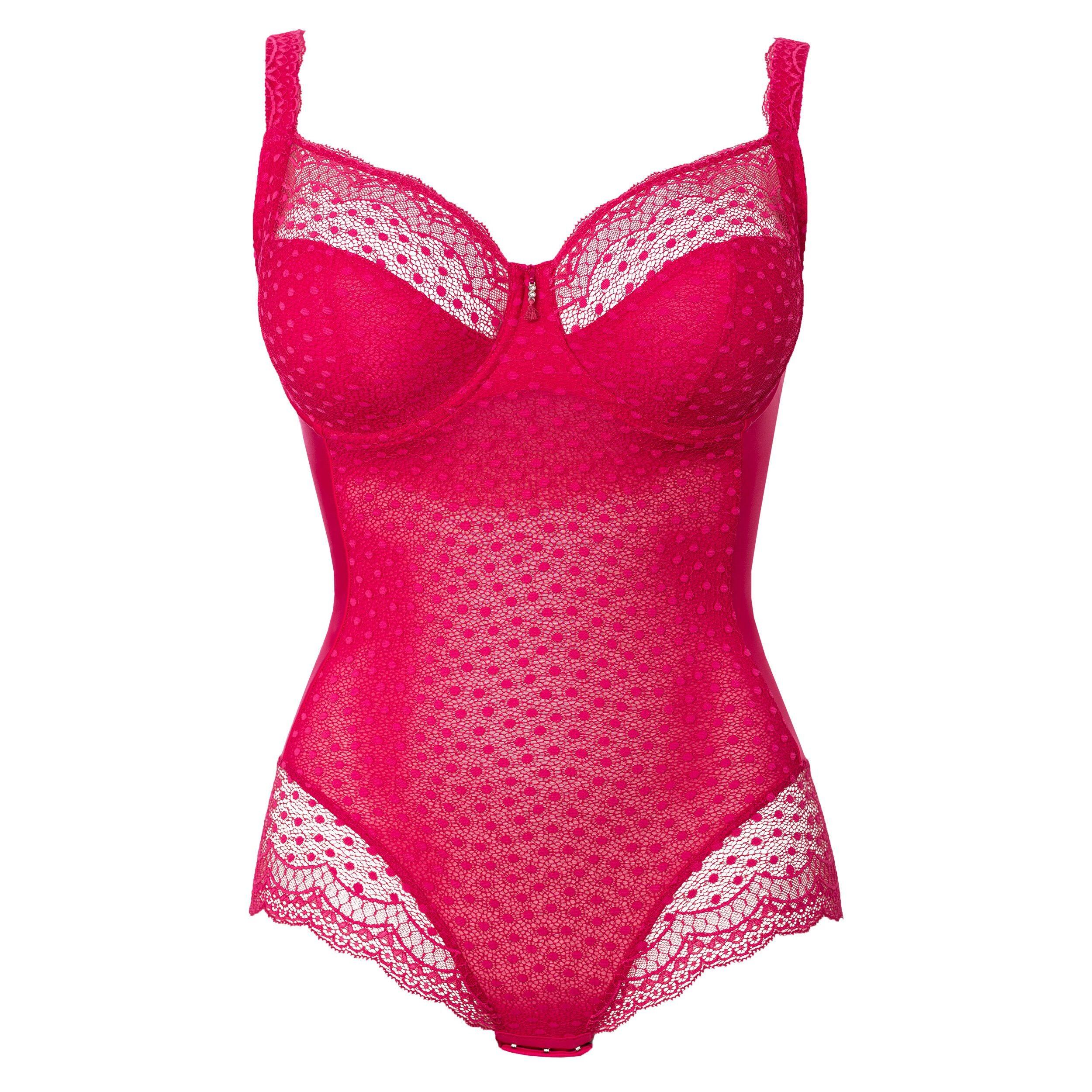 Cherry Josy Underwired Bodysuit detail