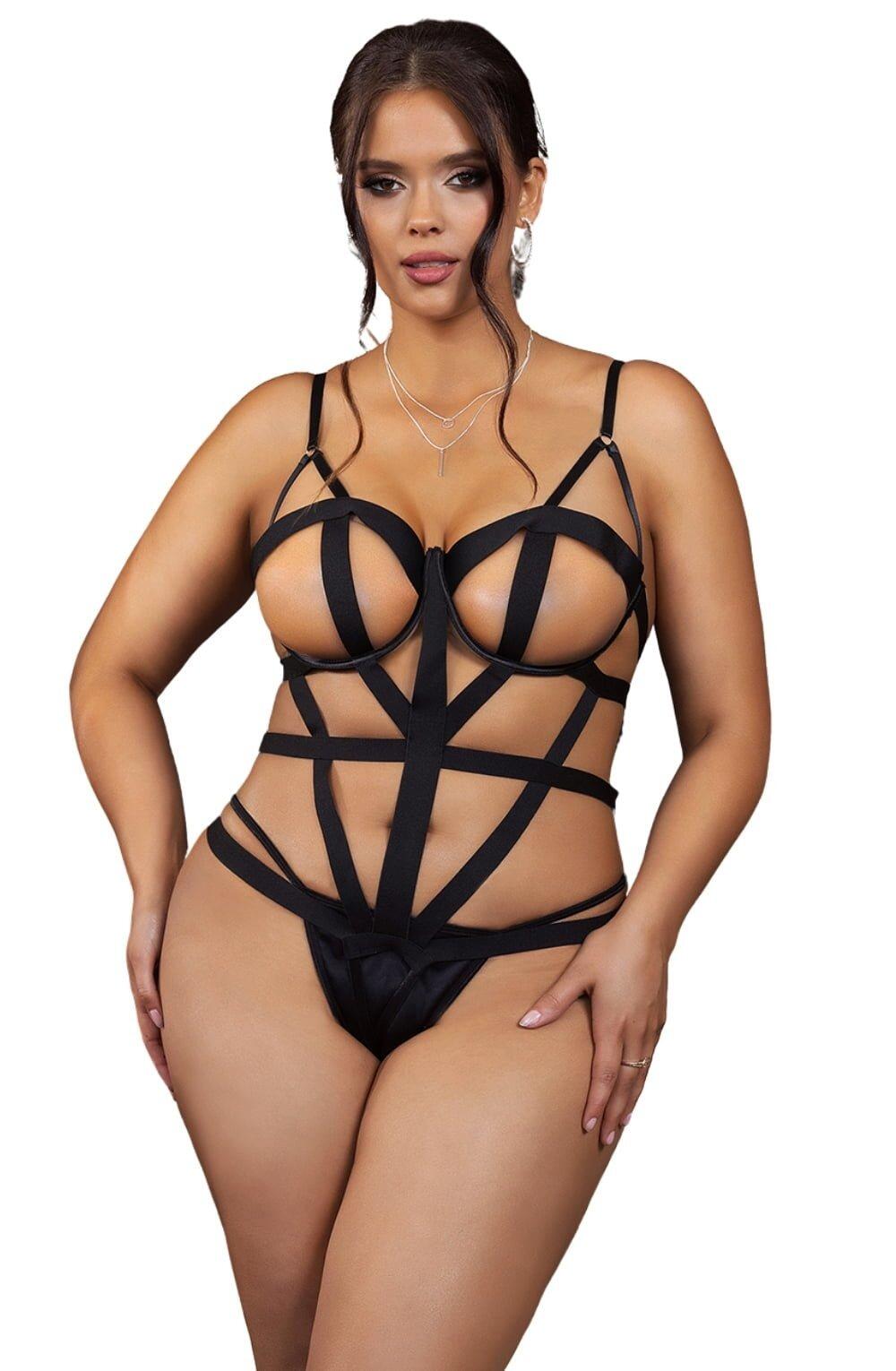 Black Strappy Bodysuit