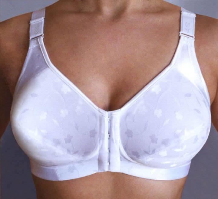 Elila Jacquard Softcup Bra in White