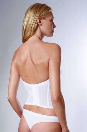 Moulded Cup Longline Bustier rear view