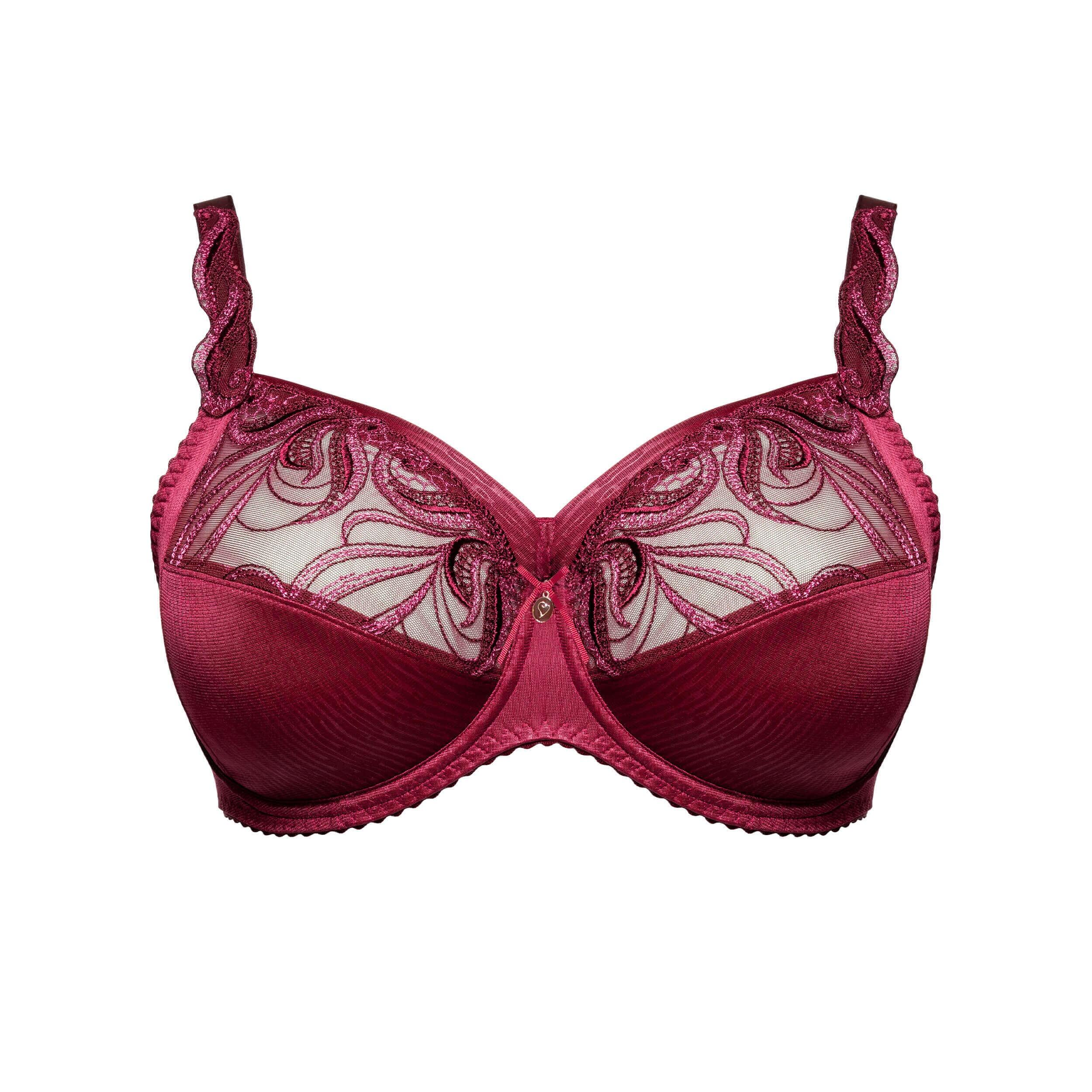 Bordeaux Carmen Underwired Bra up to L Cup