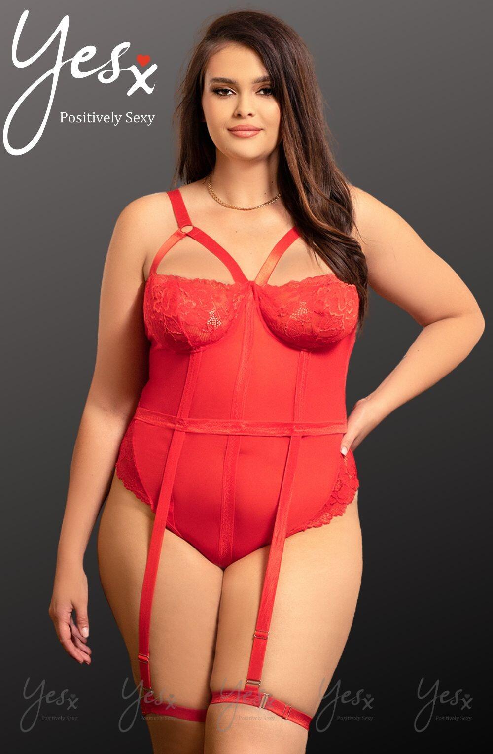Strappy Red Bodysuit